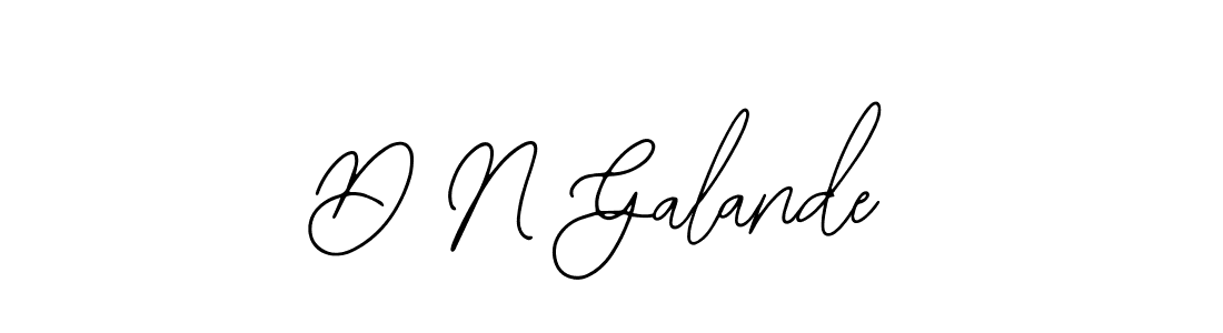You should practise on your own different ways (Bearetta-2O07w) to write your name (D N Galande) in signature. don't let someone else do it for you. D N Galande signature style 12 images and pictures png