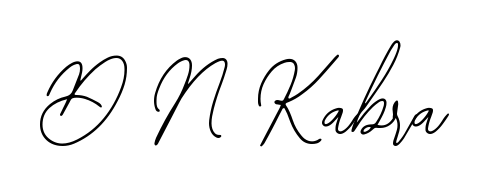 You should practise on your own different ways (Bearetta-2O07w) to write your name (D N Kabra) in signature. Don't let someone else do it for you. D N Kabra signature style 12 images and pictures png