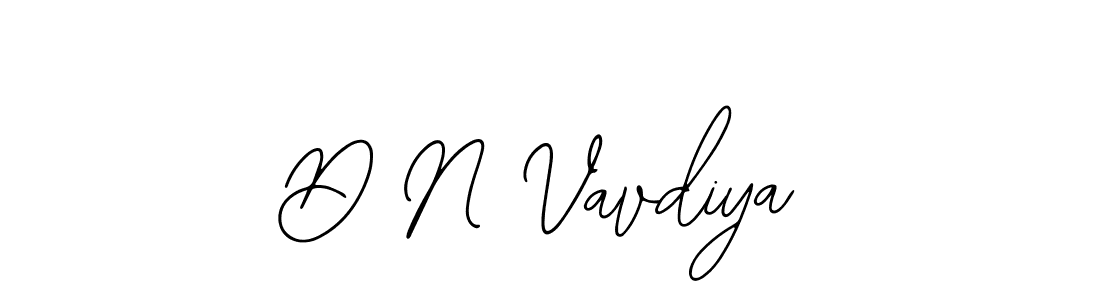 You should practise on your own different ways (Bearetta-2O07w) to write your name (D N Vavdiya) in signature. don't let someone else do it for you. D N Vavdiya signature style 12 images and pictures png