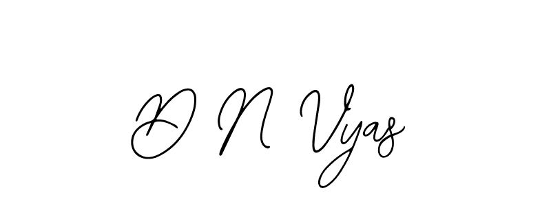 D N Vyas stylish signature style. Best Handwritten Sign (Bearetta-2O07w) for my name. Handwritten Signature Collection Ideas for my name D N Vyas. D N Vyas signature style 12 images and pictures png