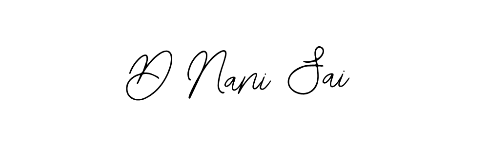 Use a signature maker to create a handwritten signature online. With this signature software, you can design (Bearetta-2O07w) your own signature for name D Nani Sai. D Nani Sai signature style 12 images and pictures png