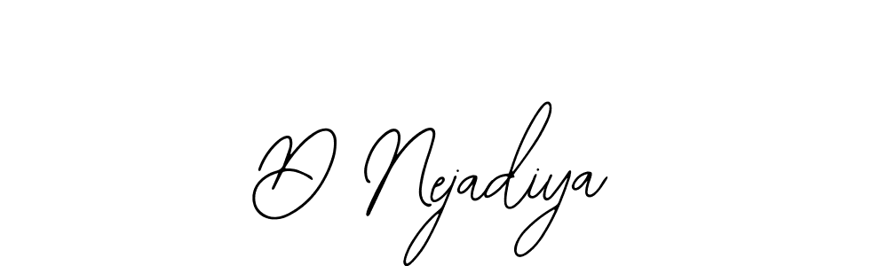 if you are searching for the best signature style for your name D Nejadiya. so please give up your signature search. here we have designed multiple signature styles  using Bearetta-2O07w. D Nejadiya signature style 12 images and pictures png