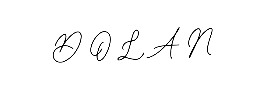 How to make D O L A N name signature. Use Bearetta-2O07w style for creating short signs online. This is the latest handwritten sign. D O L A N signature style 12 images and pictures png