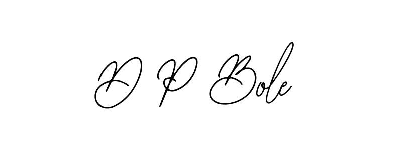 The best way (Bearetta-2O07w) to make a short signature is to pick only two or three words in your name. The name D P Bole include a total of six letters. For converting this name. D P Bole signature style 12 images and pictures png