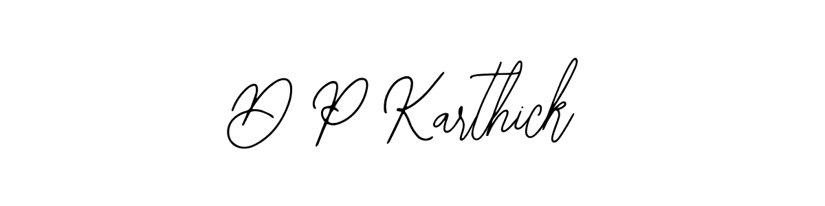How to Draw D P Karthick signature style? Bearetta-2O07w is a latest design signature styles for name D P Karthick. D P Karthick signature style 12 images and pictures png