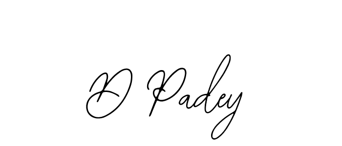 You should practise on your own different ways (Bearetta-2O07w) to write your name (D Padey) in signature. don't let someone else do it for you. D Padey signature style 12 images and pictures png