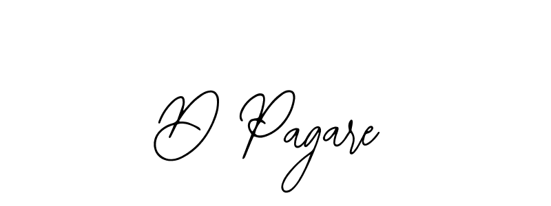 How to make D Pagare name signature. Use Bearetta-2O07w style for creating short signs online. This is the latest handwritten sign. D Pagare signature style 12 images and pictures png