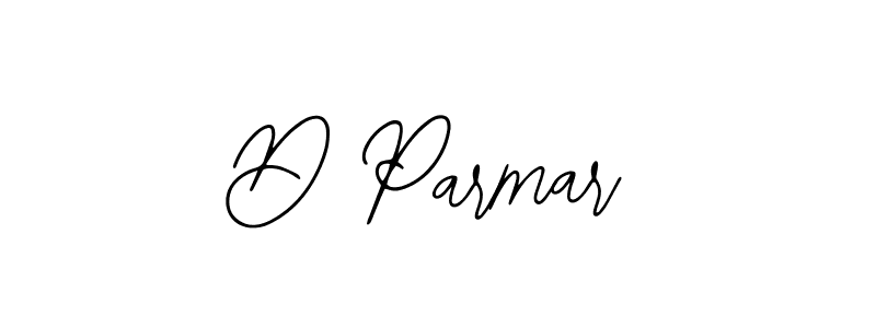 You should practise on your own different ways (Bearetta-2O07w) to write your name (D Parmar) in signature. don't let someone else do it for you. D Parmar signature style 12 images and pictures png