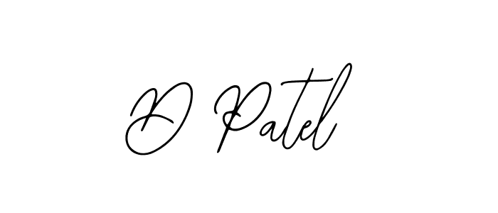 Design your own signature with our free online signature maker. With this signature software, you can create a handwritten (Bearetta-2O07w) signature for name D Patel. D Patel signature style 12 images and pictures png