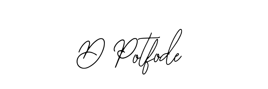 Also we have D Potfode name is the best signature style. Create professional handwritten signature collection using Bearetta-2O07w autograph style. D Potfode signature style 12 images and pictures png