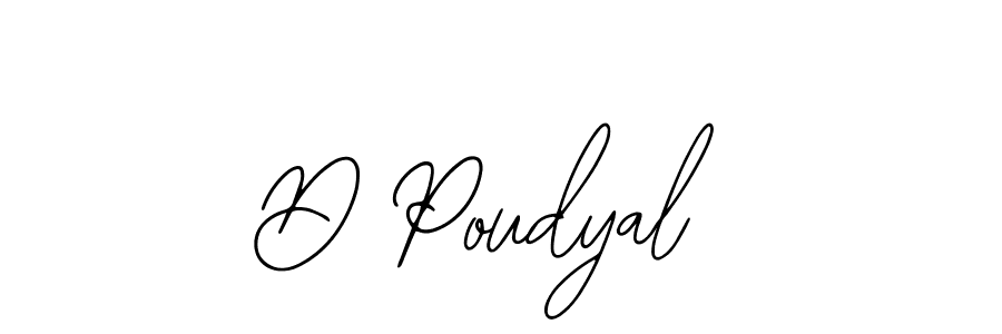 Make a beautiful signature design for name D Poudyal. With this signature (Bearetta-2O07w) style, you can create a handwritten signature for free. D Poudyal signature style 12 images and pictures png