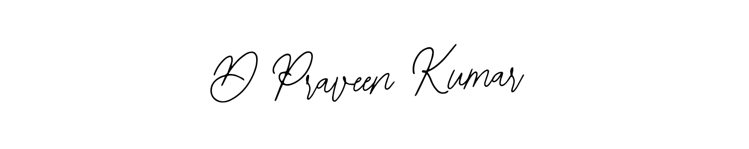 Use a signature maker to create a handwritten signature online. With this signature software, you can design (Bearetta-2O07w) your own signature for name D Praveen Kumar. D Praveen Kumar signature style 12 images and pictures png