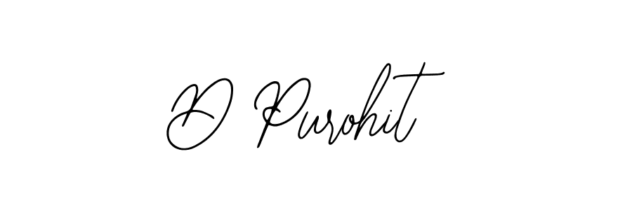 Make a beautiful signature design for name D Purohit. With this signature (Bearetta-2O07w) style, you can create a handwritten signature for free. D Purohit signature style 12 images and pictures png