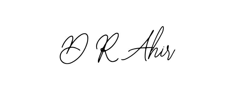 The best way (Bearetta-2O07w) to make a short signature is to pick only two or three words in your name. The name D R Ahir include a total of six letters. For converting this name. D R Ahir signature style 12 images and pictures png