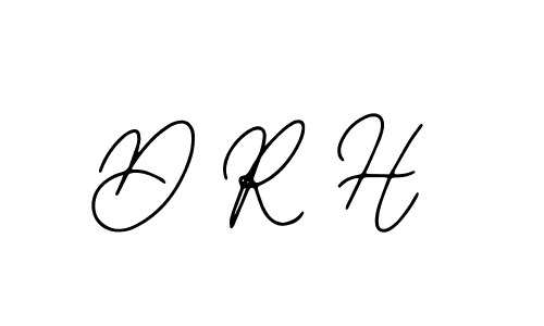 How to make D R H name signature. Use Bearetta-2O07w style for creating short signs online. This is the latest handwritten sign. D R H signature style 12 images and pictures png