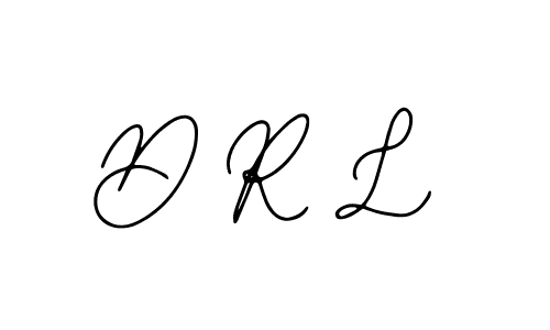How to make D R L name signature. Use Bearetta-2O07w style for creating short signs online. This is the latest handwritten sign. D R L signature style 12 images and pictures png
