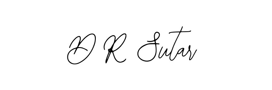 The best way (Bearetta-2O07w) to make a short signature is to pick only two or three words in your name. The name D R Sutar include a total of six letters. For converting this name. D R Sutar signature style 12 images and pictures png