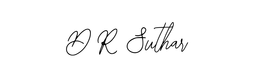 The best way (Bearetta-2O07w) to make a short signature is to pick only two or three words in your name. The name D R Suthar include a total of six letters. For converting this name. D R Suthar signature style 12 images and pictures png