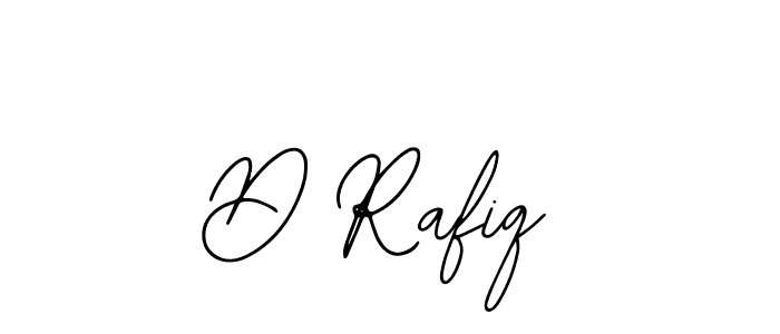 How to make D Rafiq name signature. Use Bearetta-2O07w style for creating short signs online. This is the latest handwritten sign. D Rafiq signature style 12 images and pictures png