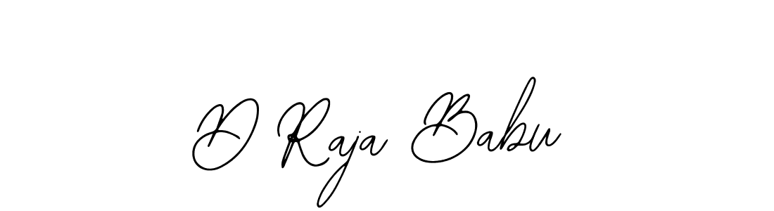 How to make D Raja Babu name signature. Use Bearetta-2O07w style for creating short signs online. This is the latest handwritten sign. D Raja Babu signature style 12 images and pictures png