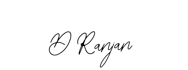 You should practise on your own different ways (Bearetta-2O07w) to write your name (D Ranjan) in signature. don't let someone else do it for you. D Ranjan signature style 12 images and pictures png