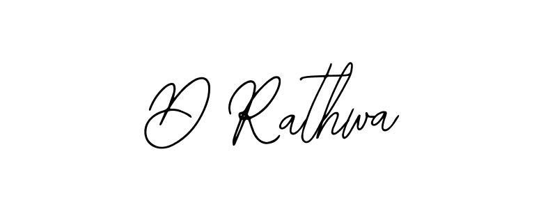 Design your own signature with our free online signature maker. With this signature software, you can create a handwritten (Bearetta-2O07w) signature for name D Rathwa. D Rathwa signature style 12 images and pictures png