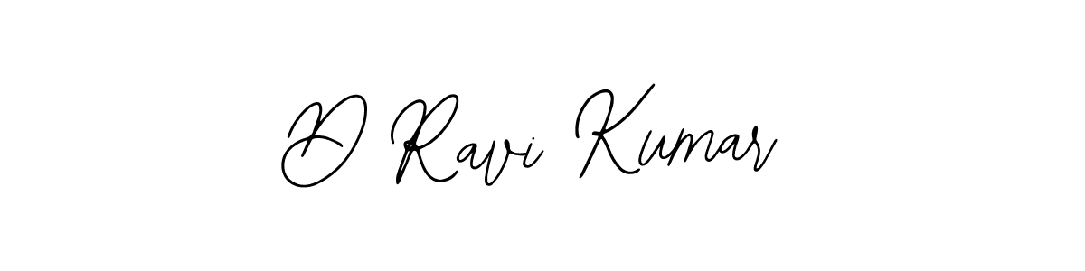 How to make D Ravi Kumar name signature. Use Bearetta-2O07w style for creating short signs online. This is the latest handwritten sign. D Ravi Kumar signature style 12 images and pictures png