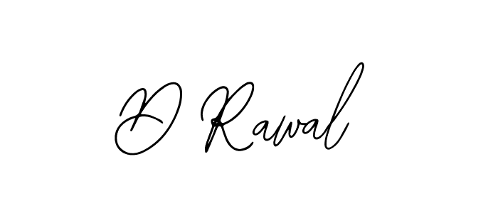 Design your own signature with our free online signature maker. With this signature software, you can create a handwritten (Bearetta-2O07w) signature for name D Rawal. D Rawal signature style 12 images and pictures png