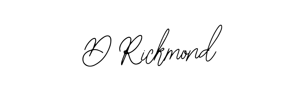 Design your own signature with our free online signature maker. With this signature software, you can create a handwritten (Bearetta-2O07w) signature for name D Rickmond. D Rickmond signature style 12 images and pictures png