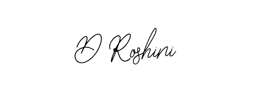 You should practise on your own different ways (Bearetta-2O07w) to write your name (D Roshini) in signature. don't let someone else do it for you. D Roshini signature style 12 images and pictures png