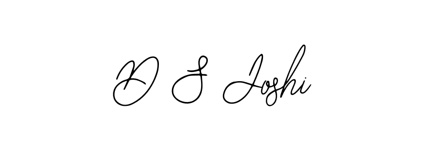 How to make D S Joshi name signature. Use Bearetta-2O07w style for creating short signs online. This is the latest handwritten sign. D S Joshi signature style 12 images and pictures png