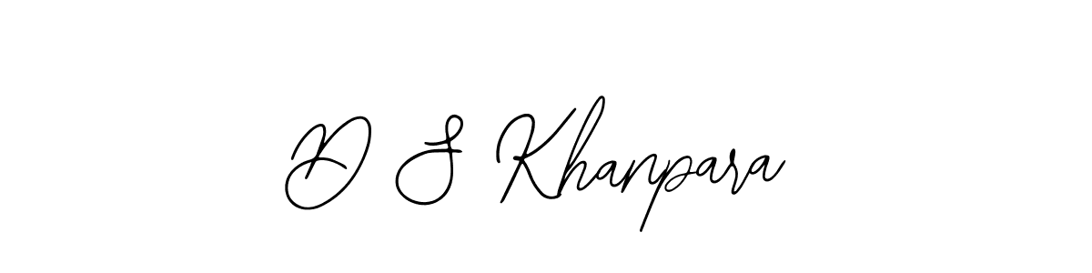 Design your own signature with our free online signature maker. With this signature software, you can create a handwritten (Bearetta-2O07w) signature for name D S Khanpara. D S Khanpara signature style 12 images and pictures png