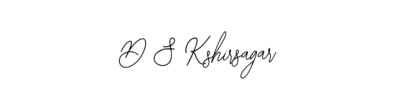 The best way (Bearetta-2O07w) to make a short signature is to pick only two or three words in your name. The name D S Kshirsagar include a total of six letters. For converting this name. D S Kshirsagar signature style 12 images and pictures png