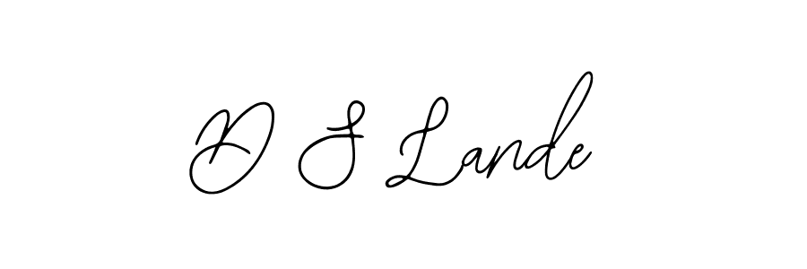 Similarly Bearetta-2O07w is the best handwritten signature design. Signature creator online .You can use it as an online autograph creator for name D S Lande. D S Lande signature style 12 images and pictures png