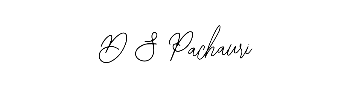 Also we have D S Pachauri name is the best signature style. Create professional handwritten signature collection using Bearetta-2O07w autograph style. D S Pachauri signature style 12 images and pictures png