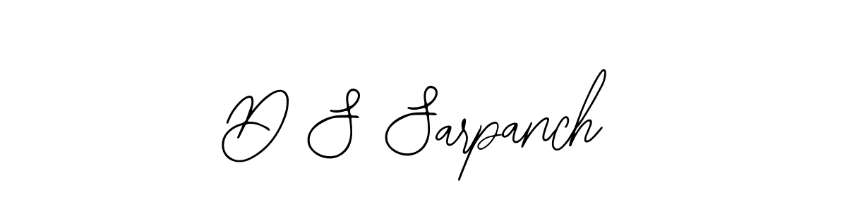 Also You can easily find your signature by using the search form. We will create D S Sarpanch name handwritten signature images for you free of cost using Bearetta-2O07w sign style. D S Sarpanch signature style 12 images and pictures png