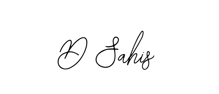 How to make D Sahis signature? Bearetta-2O07w is a professional autograph style. Create handwritten signature for D Sahis name. D Sahis signature style 12 images and pictures png