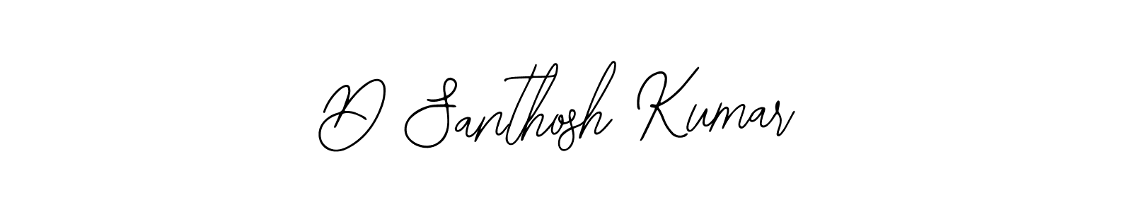 Design your own signature with our free online signature maker. With this signature software, you can create a handwritten (Bearetta-2O07w) signature for name D Santhosh Kumar. D Santhosh Kumar signature style 12 images and pictures png