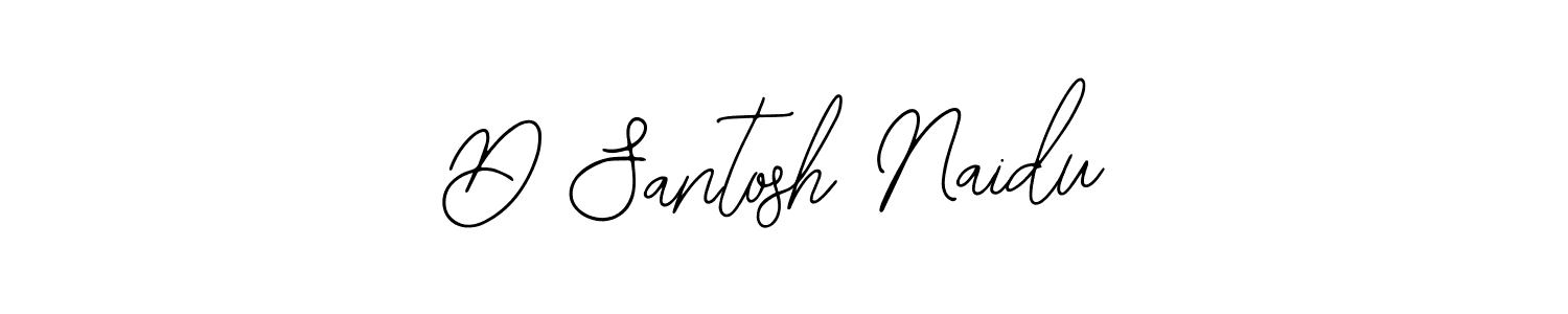 How to make D Santosh Naidu signature? Bearetta-2O07w is a professional autograph style. Create handwritten signature for D Santosh Naidu name. D Santosh Naidu signature style 12 images and pictures png