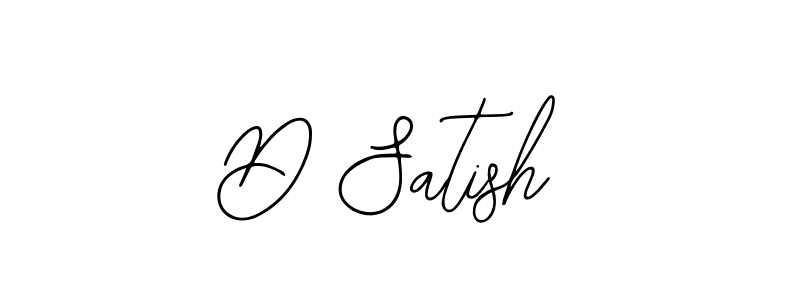 The best way (Bearetta-2O07w) to make a short signature is to pick only two or three words in your name. The name D Satish include a total of six letters. For converting this name. D Satish signature style 12 images and pictures png