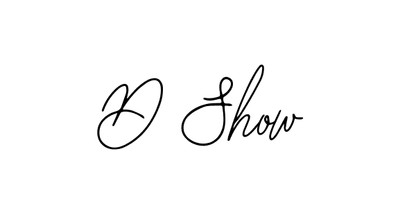 Also we have D Show name is the best signature style. Create professional handwritten signature collection using Bearetta-2O07w autograph style. D Show signature style 12 images and pictures png