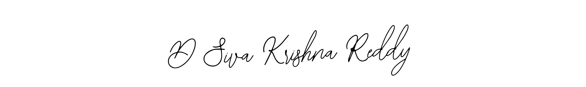 Use a signature maker to create a handwritten signature online. With this signature software, you can design (Bearetta-2O07w) your own signature for name D Siva Krishna Reddy. D Siva Krishna Reddy signature style 12 images and pictures png