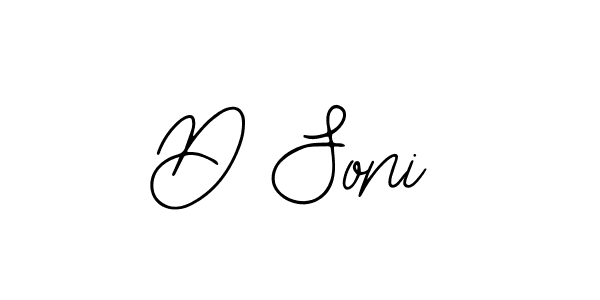 You should practise on your own different ways (Bearetta-2O07w) to write your name (D Soni) in signature. don't let someone else do it for you. D Soni signature style 12 images and pictures png