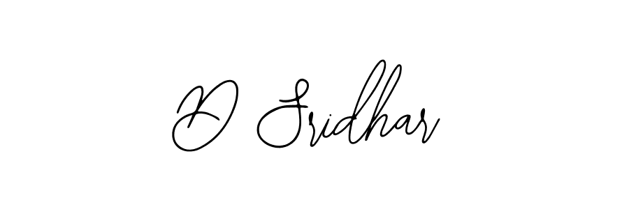 Use a signature maker to create a handwritten signature online. With this signature software, you can design (Bearetta-2O07w) your own signature for name D Sridhar. D Sridhar signature style 12 images and pictures png