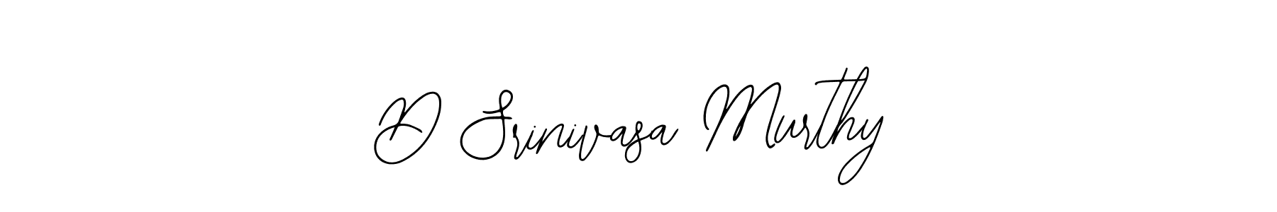 How to make D Srinivasa Murthy name signature. Use Bearetta-2O07w style for creating short signs online. This is the latest handwritten sign. D Srinivasa Murthy signature style 12 images and pictures png