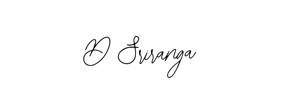 How to make D Sriranga signature? Bearetta-2O07w is a professional autograph style. Create handwritten signature for D Sriranga name. D Sriranga signature style 12 images and pictures png