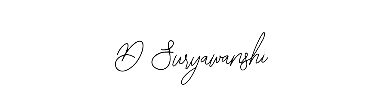 Also we have D Suryawanshi name is the best signature style. Create professional handwritten signature collection using Bearetta-2O07w autograph style. D Suryawanshi signature style 12 images and pictures png