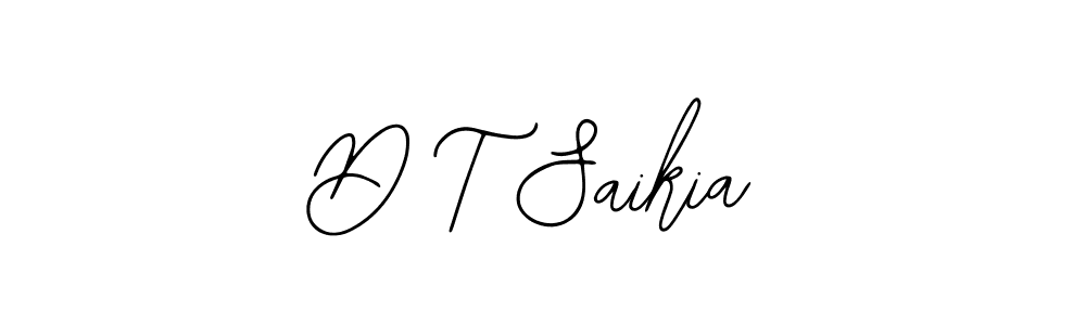 Make a beautiful signature design for name D T Saikia. With this signature (Bearetta-2O07w) style, you can create a handwritten signature for free. D T Saikia signature style 12 images and pictures png