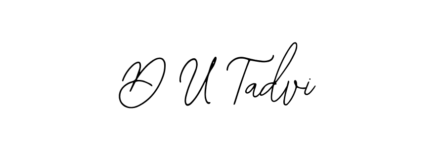 Once you've used our free online signature maker to create your best signature Bearetta-2O07w style, it's time to enjoy all of the benefits that D U Tadvi name signing documents. D U Tadvi signature style 12 images and pictures png