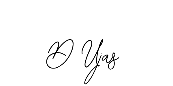 Also we have D Ujas name is the best signature style. Create professional handwritten signature collection using Bearetta-2O07w autograph style. D Ujas signature style 12 images and pictures png